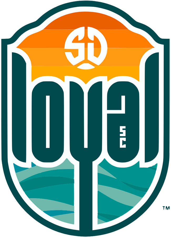 San Diego Loyal SC 2020-Pres Primary Logo DTF transfer for t shirt
